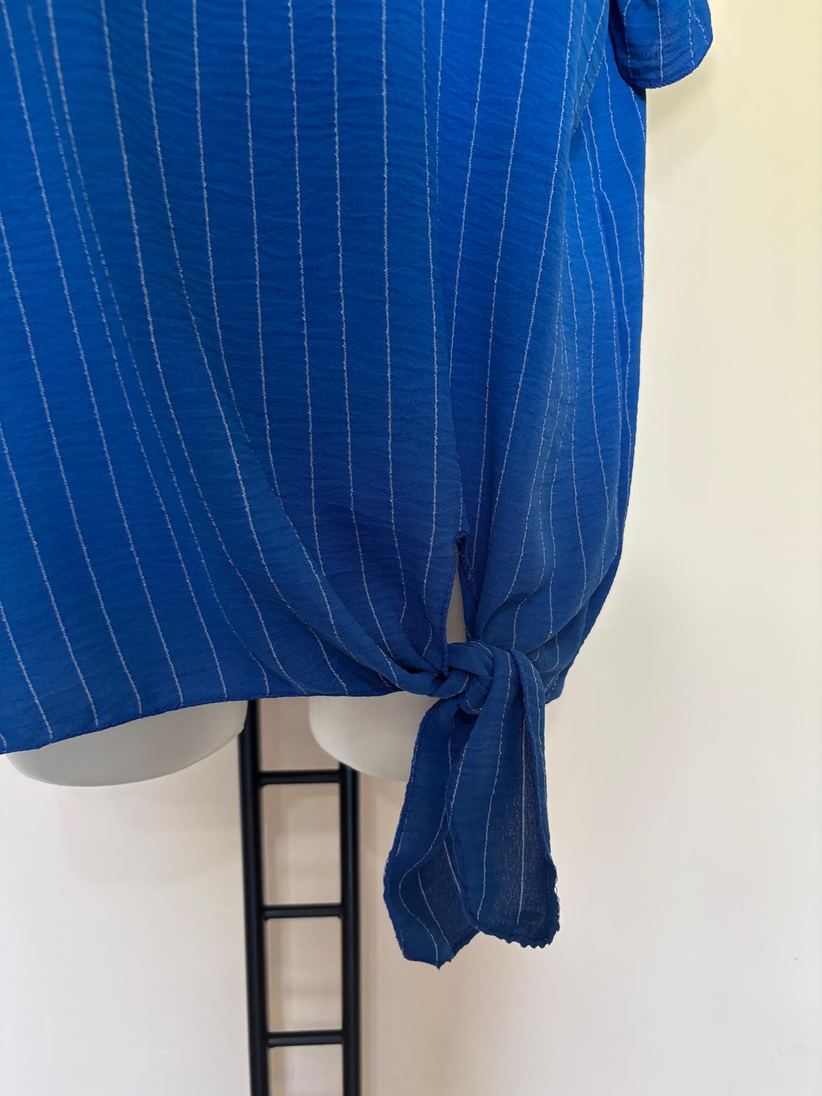 Maglia righe con volant