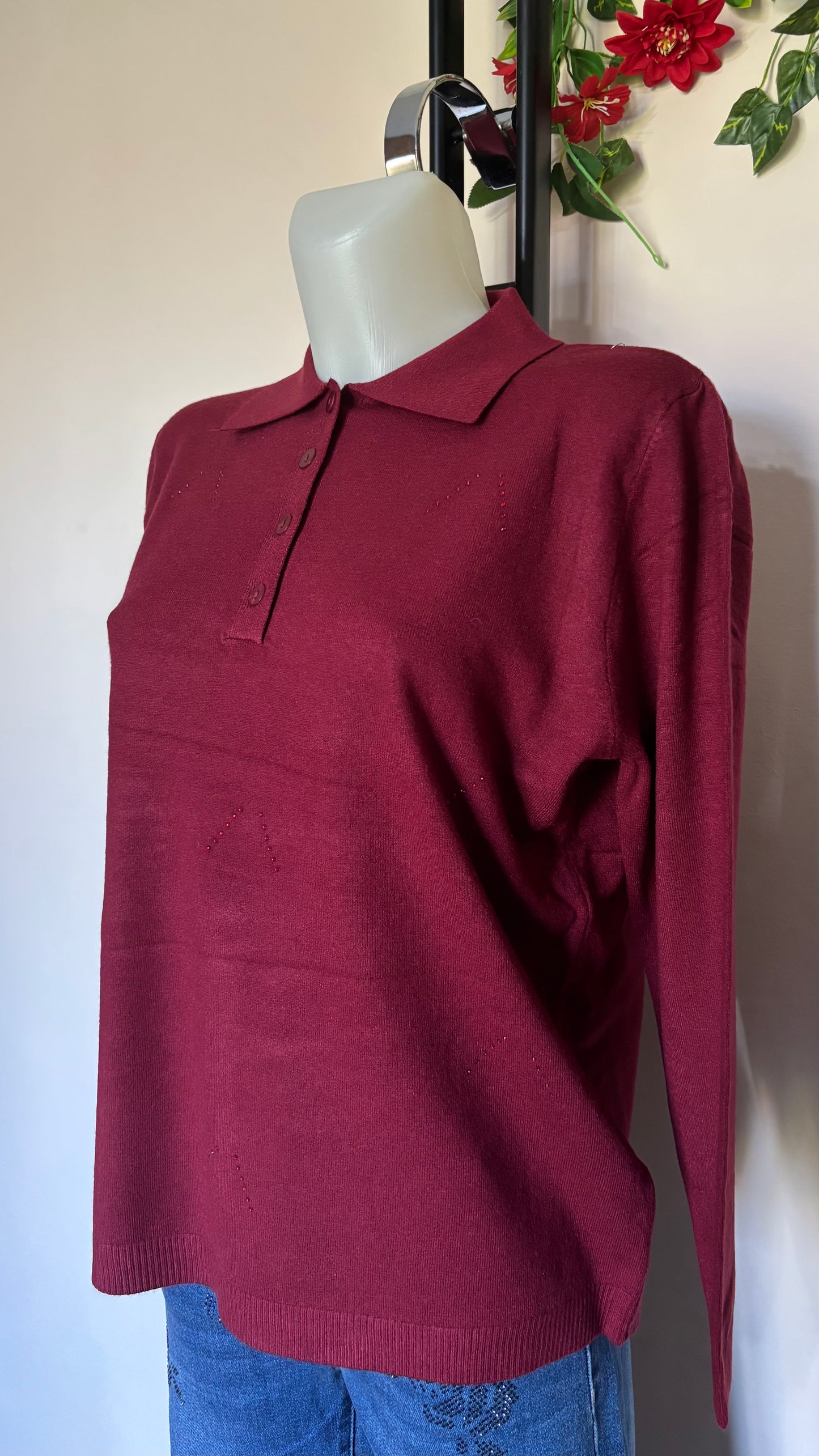 Maglia colletto con bottoni