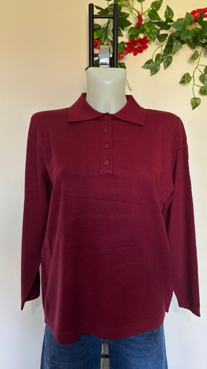 Maglia colletto con bottoni