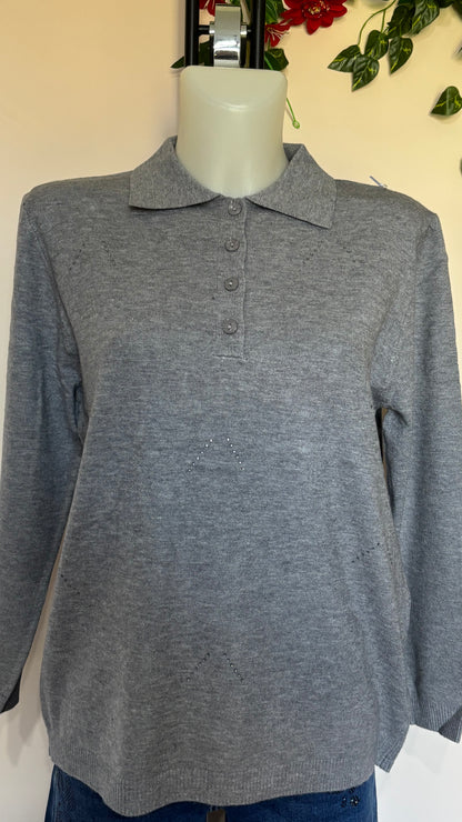 Maglia colletto con bottoni