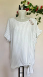 Maglia righe con volant