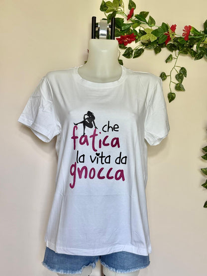 T-shirt scritte stampate