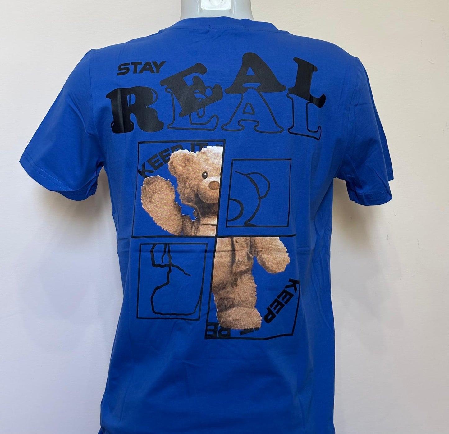 T-shirt scritta "REAL"