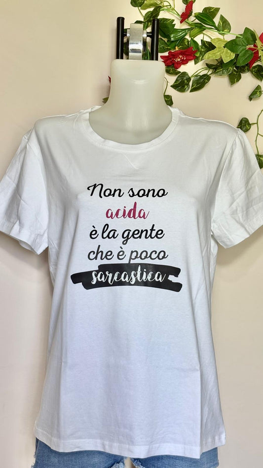 T-shirt scritte stampate