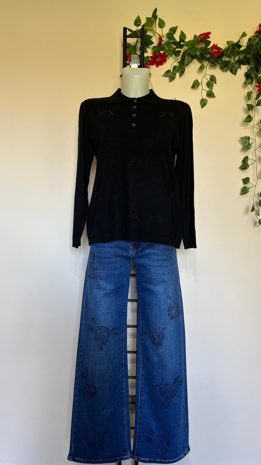 Maglia colletto con bottoni