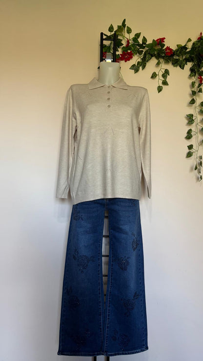 Maglia colletto con bottoni