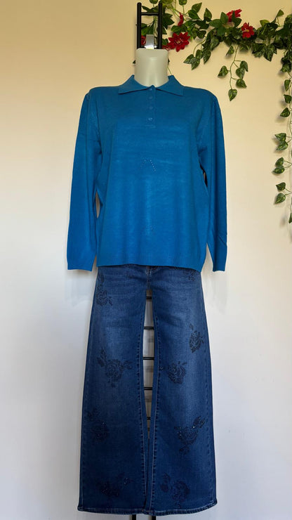 Maglia colletto con bottoni