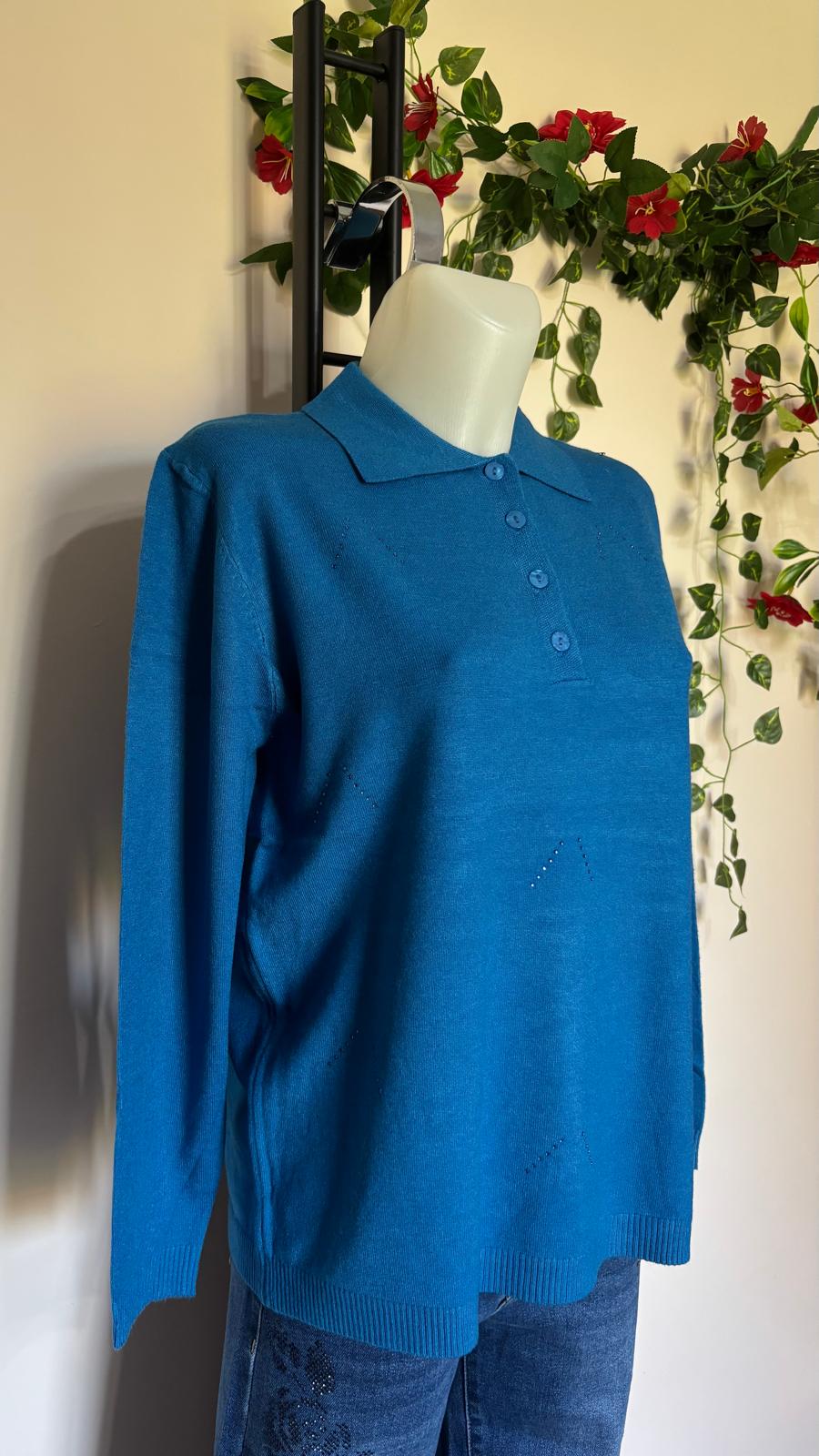 Maglia colletto con bottoni