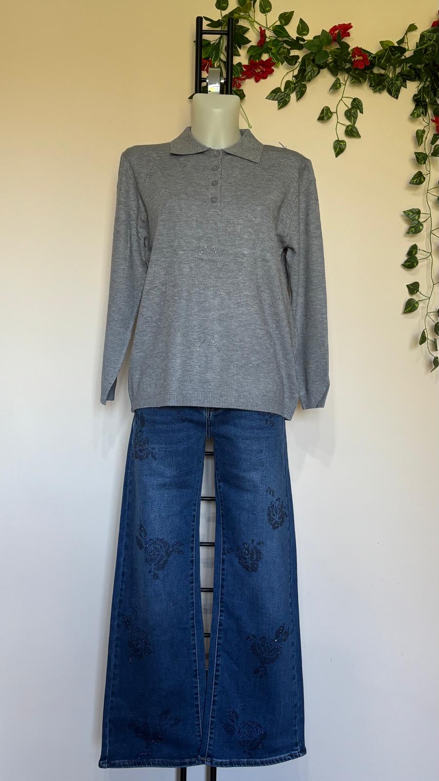 Maglia colletto con bottoni