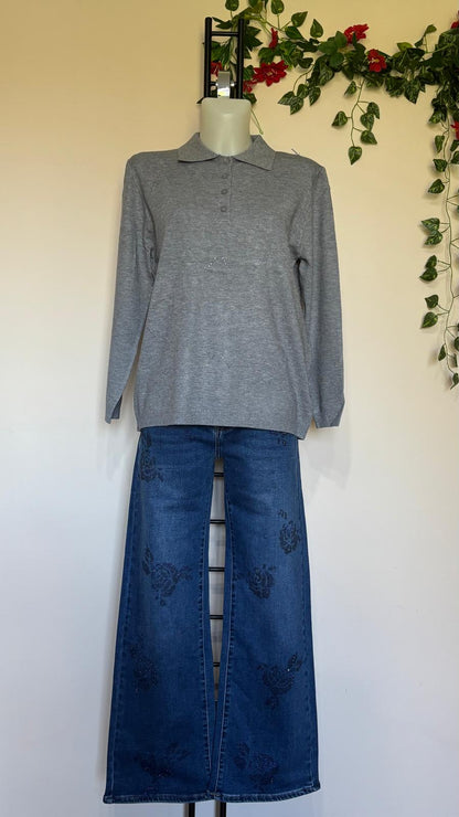 Maglia colletto con bottoni