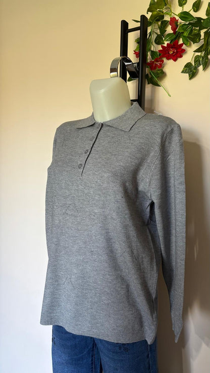 Maglia colletto con bottoni