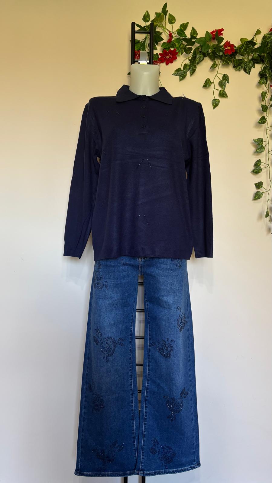 Maglia colletto con bottoni