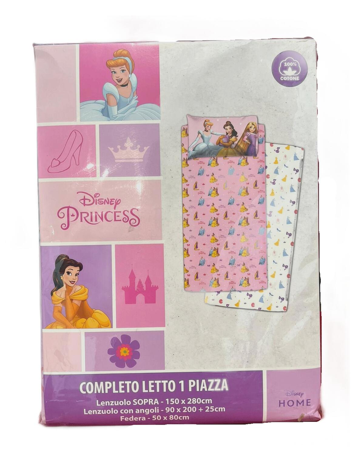 Completo letto bambina Disney Princess 1 piazza
