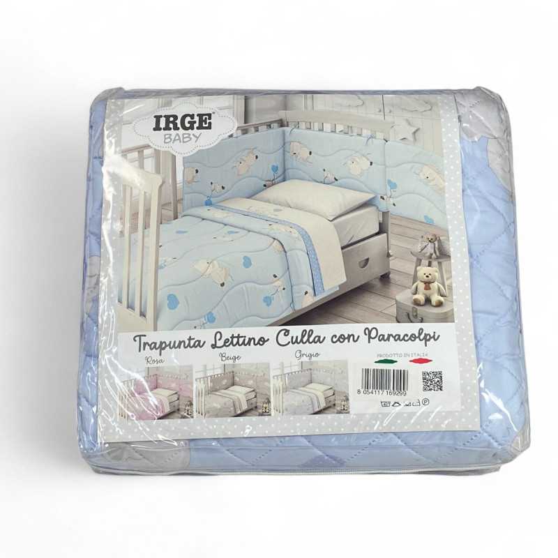 Trapunta lettino culla con paracolpi IRGE